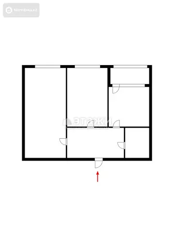 52 м², 2-комнатная квартира, этаж 1 из 5, 52 м², изображение - 8