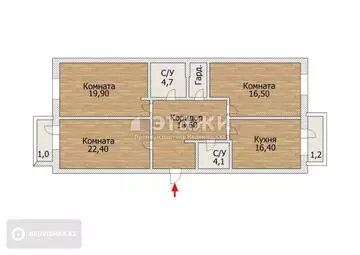 140 м², 3-комнатная квартира, этаж 6 из 9, 140 м², изображение - 14
