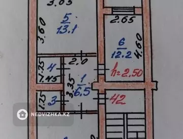 56 м², 2-комнатная квартира, этаж 2 из 5, 56 м², изображение - 6