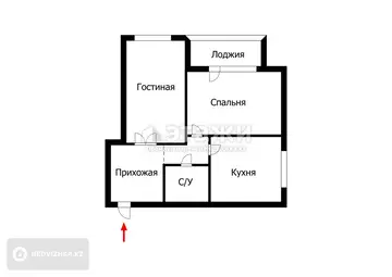 55 м², 2-комнатная квартира, этаж 1 из 12, 55 м², изображение - 12