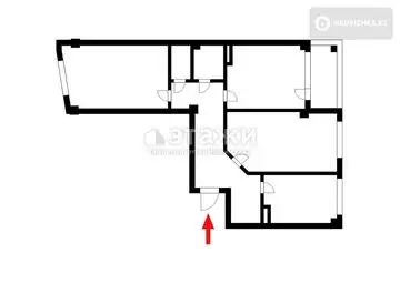 83.4 м², 3-комнатная квартира, этаж 2 из 9, 83 м², изображение - 15