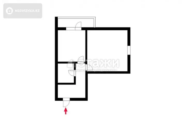 39.5 м², 1-комнатная квартира, этаж 14 из 18, 40 м², изображение - 1