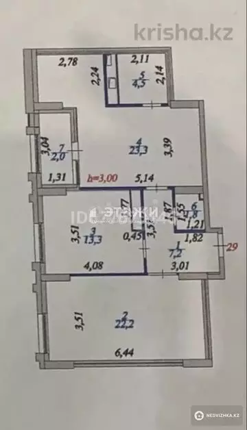 73.8 м², 2-комнатная квартира, этаж 12 из 19, 74 м², изображение - 9