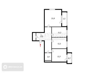 82.8 м², 3-комнатная квартира, этаж 6 из 9, 83 м², изображение - 19