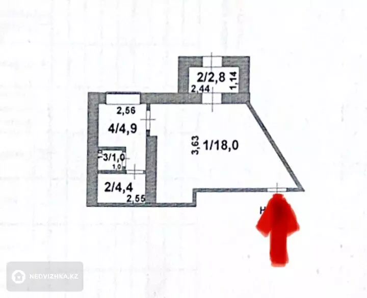 36 м², Помещение, 5 этажей, 36 м², изображение - 1