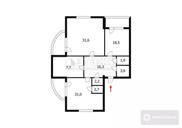 129 м², 3-комнатная квартира, этаж 5 из 6, 129 м², изображение - 12