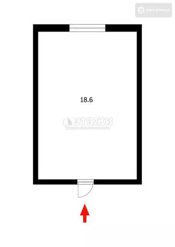 24 м², 1-комнатная квартира, этаж 5 из 5, 24 м², изображение - 3