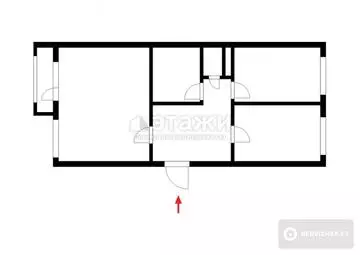 63 м², 2-комнатная квартира, этаж 3 из 5, 63 м², изображение - 6