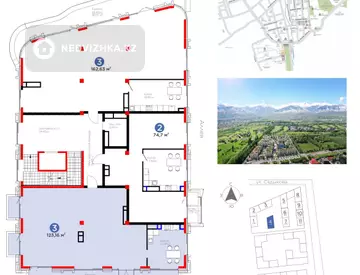 3-комнатная квартира, этаж 3 из 3, 123 м²