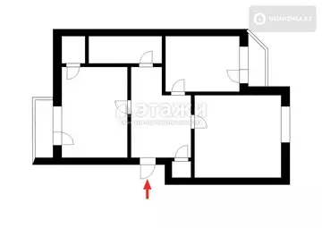 2-комнатная квартира, этаж 2 из 5, 80 м²