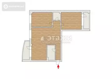 60.7 м², 3-комнатная квартира, этаж 7 из 10, 61 м², изображение - 35