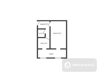 30.3 м², 1-комнатная квартира, этаж 5 из 5, 30 м², изображение - 8