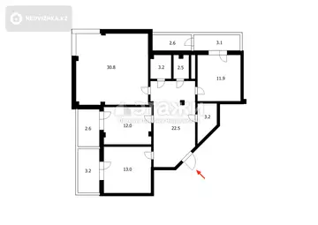 150 м², 3-комнатная квартира, этаж 2 из 4, 150 м², изображение - 4