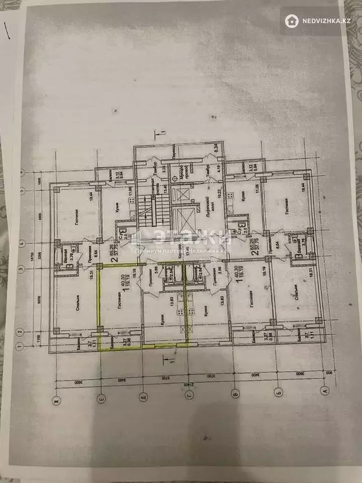 42 м², 1-комнатная квартира, этаж 12 из 12, 42 м², изображение - 1