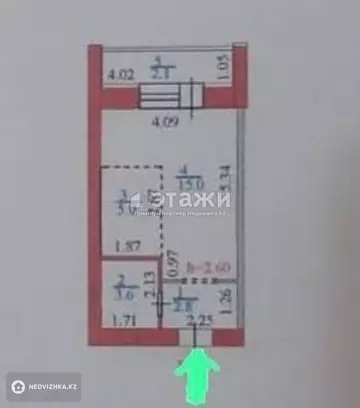 29 м², 1-комнатная квартира, этаж 5 из 6, 29 м², изображение - 8