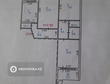 66 м², 3-комнатная квартира, этаж 9 из 9, 66 м², изображение - 4