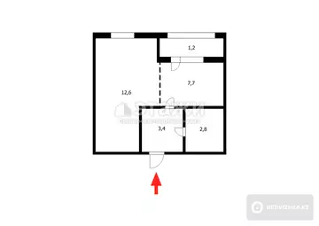 30 м², 1-комнатная квартира, этаж 3 из 5, 30 м², изображение - 10