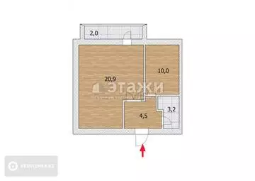 40 м², 1-комнатная квартира, этаж 3 из 16, 40 м², изображение - 5