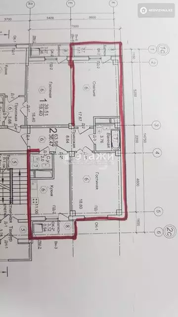 72 м², 2-комнатная квартира, этаж 9 из 12, 72 м², изображение - 5