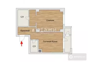 68 м², 2-комнатная квартира, этаж 4 из 18, 68 м², изображение - 14