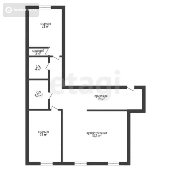 108 м², 3-комнатная квартира, этаж 3 из 14, 108 м², изображение - 1