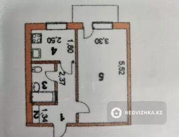 34 м², 1-комнатная квартира, этаж 5 из 5, 34 м², изображение - 6