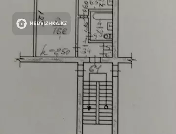 1-комнатная квартира, этаж 4 из 5, 17 м²