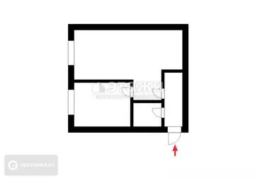 31.4 м², 1-комнатная квартира, этаж 4 из 4, 31 м², изображение - 4