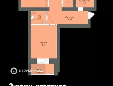 83.03 м², 2-комнатная квартира, этаж 3 из 12, 83 м², изображение - 14