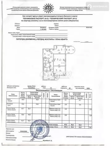 3-комнатная квартира, этаж 10 из 20, 101 м²