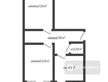 51 м², 2-комнатная квартира, этаж 1 из 5, 51 м², изображение - 27