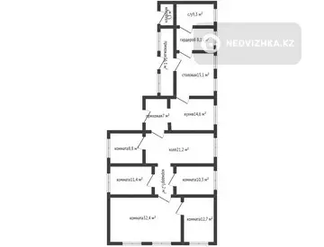 176 м², 6-комнатный дом, 8 соток, 176 м², изображение - 19