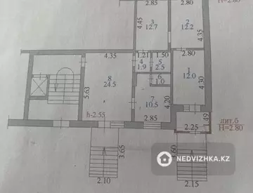 4-комнатная квартира, этаж 1 из 10, 84 м²