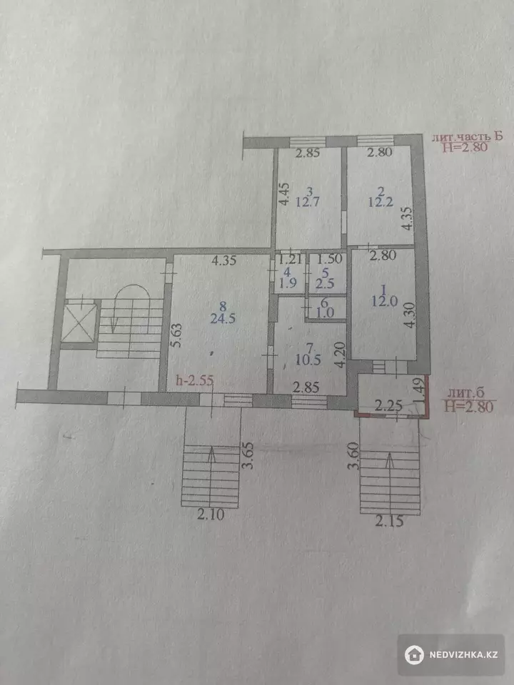 84 м², 4-комнатная квартира, этаж 1 из 10, 84 м², изображение - 1