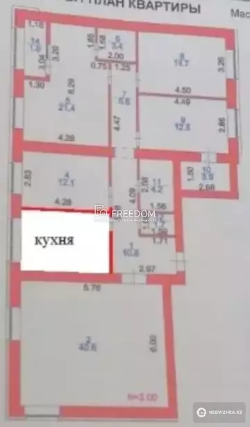 144.5 м², 5-комнатная квартира, этаж 6 из 10, 144 м², изображение - 0