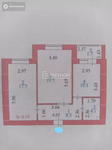 62 м², 2-комнатная квартира, этаж 8 из 10, 62 м², изображение - 8