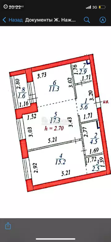 61 м², 2-комнатная квартира, этаж 2 из 10, 61 м², изображение - 0