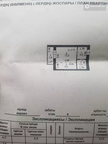 29 м², 1-комнатная квартира, этаж 4 из 9, 29 м², изображение - 0