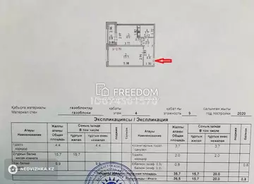 36.5 м², 1-комнатная квартира, этаж 4 из 9, 36 м², изображение - 7