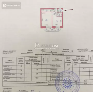 55 м², 1-комнатная квартира, этаж 6 из 10, 55 м², изображение - 6