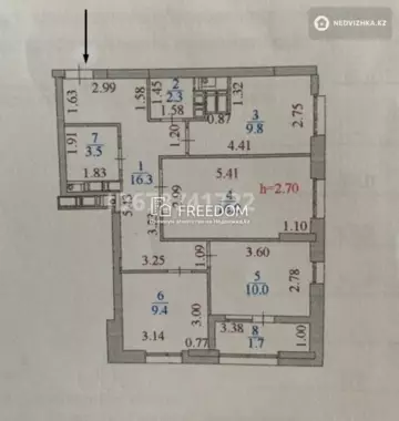 70 м², 3-комнатная квартира, этаж 17 из 22, 70 м², изображение - 0