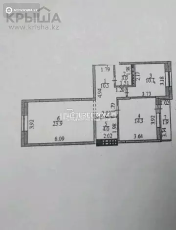 68 м², 2-комнатная квартира, этаж 1 из 9, 68 м², изображение - 0