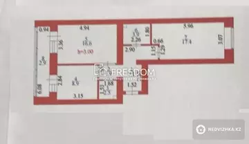 61 м², 2-комнатная квартира, этаж 8 из 9, 61 м², изображение - 0