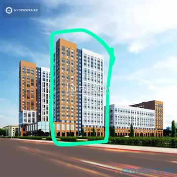 62.55 м², 2-комнатная квартира, этаж 16 из 23, 63 м², изображение - 1