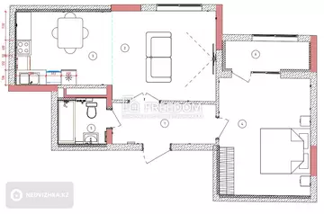 56 м², 2-комнатная квартира, этаж 8 из 14, 56 м², изображение - 17