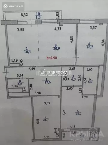 140 м², 4-комнатная квартира, этаж 15 из 18, 140 м², изображение - 6