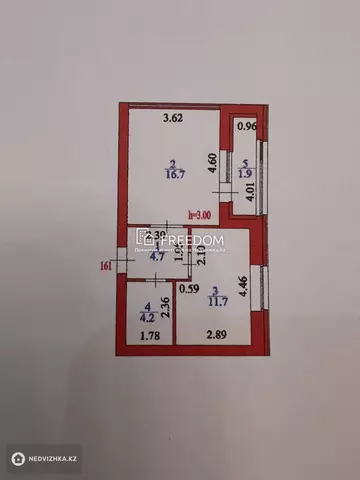 39.2 м², 1-комнатная квартира, этаж 9 из 9, 39 м², изображение - 3