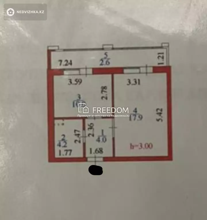 38.7 м², 1-комнатная квартира, этаж 9 из 10, 39 м², изображение - 1