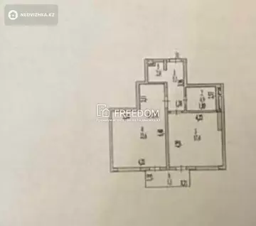 53.1 м², 2-комнатная квартира, этаж 12 из 18, 53 м², изображение - 1