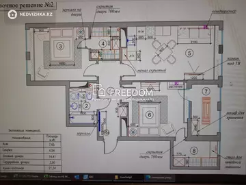 72.55 м², 3-комнатная квартира, этаж 9 из 9, 73 м², изображение - 1